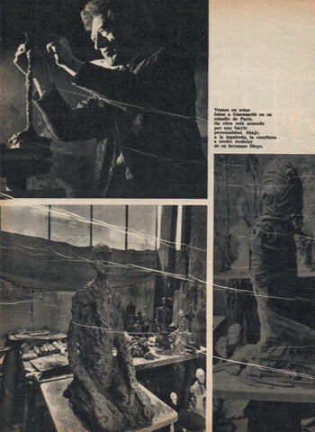 LAMINA V17405: Escultura del hermano de Alberto Giacometti