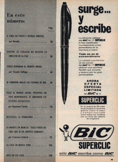 LAMINA V17390: Publicidad Suplerclic M17 de Bic