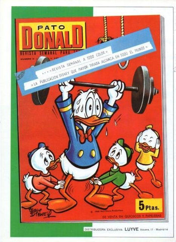 LAMINA V17375: Publicidad Pato Donald