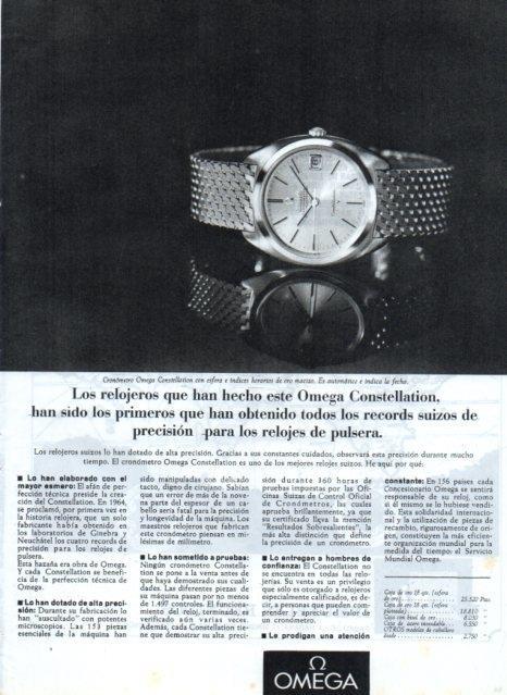 LAMINA V17380: Publicidad Omega Constellation