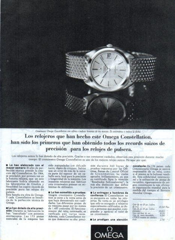 LAMINA V17380: Publicidad Omega Constellation
