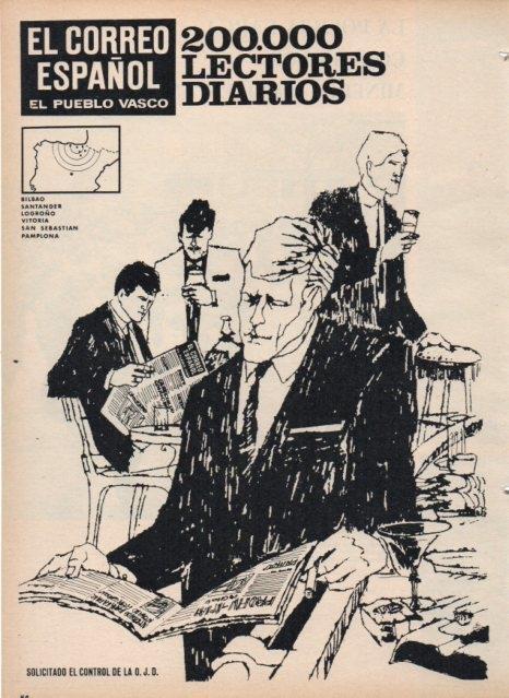 LAMINA V17263: Publicidad El Correo Español 