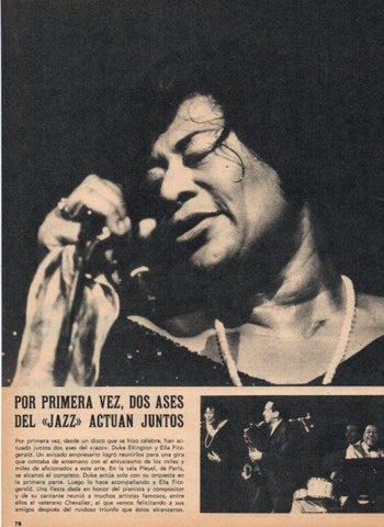 LAMINA V17267: Ella Fitzgerald en la sala Pleyel de Paris