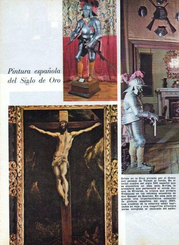 LAMINA V17275: Cristo en la Cruz por el Greco, Palacio de Liria