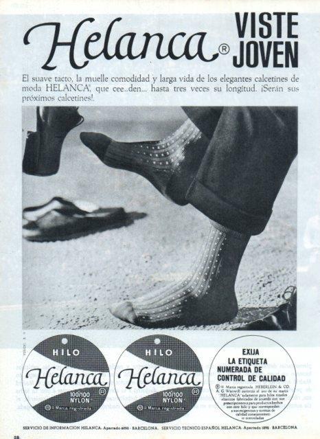 LAMINA V17250: Publicidad calcetines Helanca