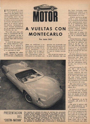 LAMINA V17318: Coche deportivo Costin-Nathan