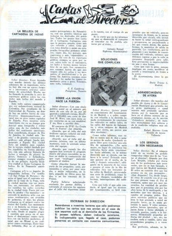 LAMINA V17291: Cartas al Director Blanco y Negro numero 2805