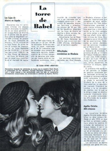 LAMINA V17293: George Harrison y Patti Boyd