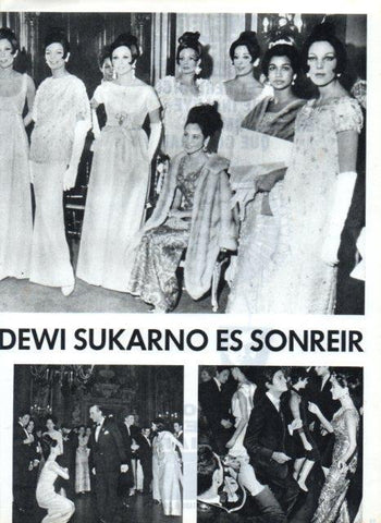 LAMINA V17296: Dewi Sukarno en el baile del conde Pucci en Roma