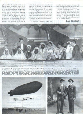 LAMINA V17523: El dirigible España en Pau, Francia