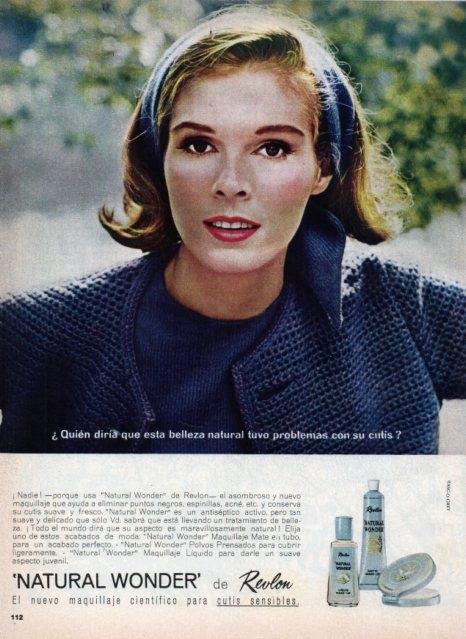 LAMINA V17519: Publicidad natural wonder de Revlon