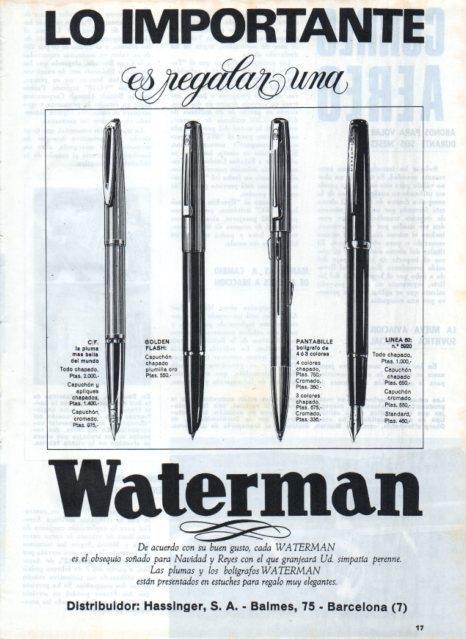 LAMINA V17537: Publicidad Waterman