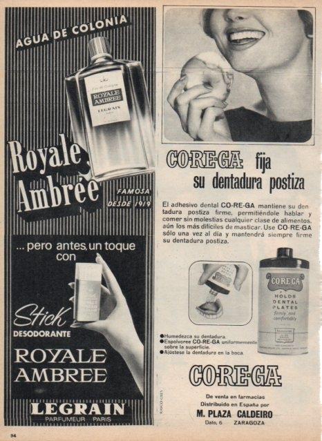 LAMINA V17510: Publicidad Royale Ambree y Corega