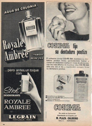 LAMINA V17510: Publicidad Royale Ambree y Corega