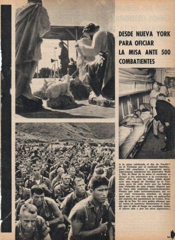 LAMINA V17507: Misa en Vietnam celebrada por el Cardenal Spellman