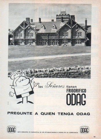 LAMINA V17538: Publicidad frigorifico Odag