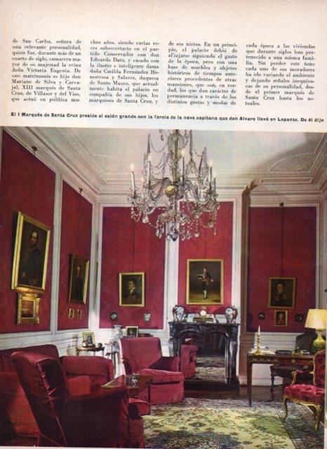 LAMINA V17566: Salon grande del Palacio de Santa Cruz