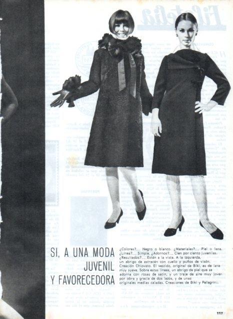 LAMINA V17575: Modelos de la firma Biki y Pellegrini