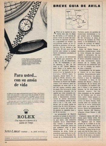 LAMINA V17553: Publicidad Rolex