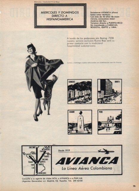 LAMINA V17554: Publicidad Avianca