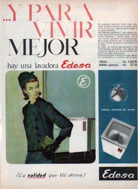 LAMINA V17437: Publicidad lavadora Edesa