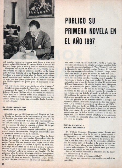 LAMINA V17439: Somerset Maugham escritor