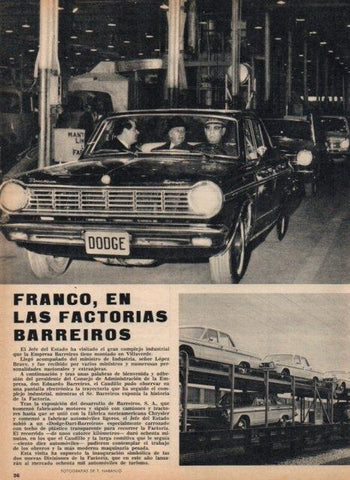 LAMINA V17440: Franco en la factoria Barreiros