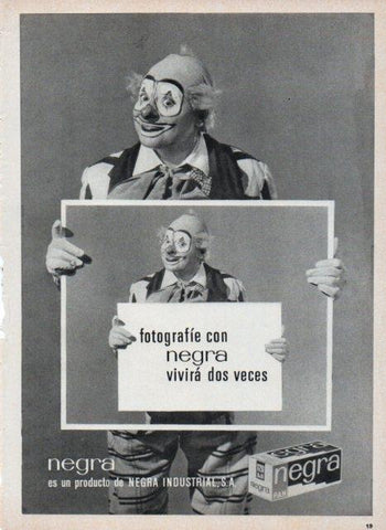 LAMINA V17432: Publicidad Negra carrete fotografico