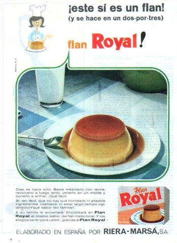 LAMINA V17423: Publicidad flan Royal