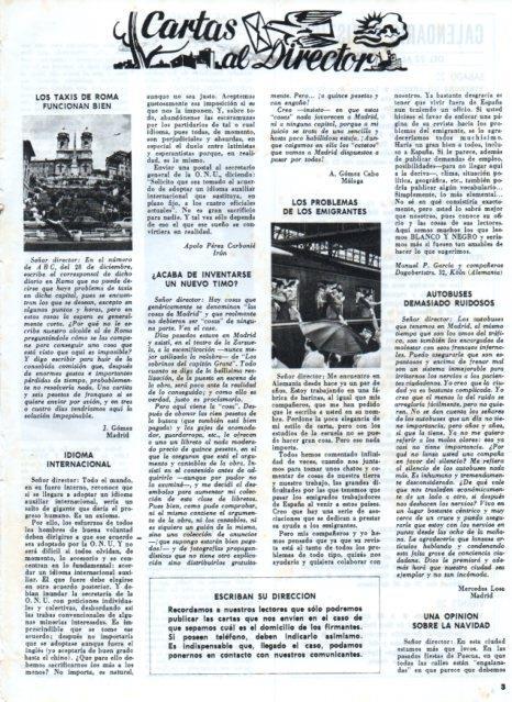 LAMINA V17424: Cartas al Director Blanco y Negro numero 2802