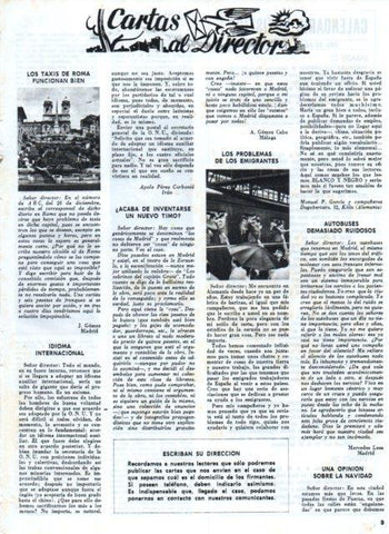 LAMINA V17424: Cartas al Director Blanco y Negro numero 2802