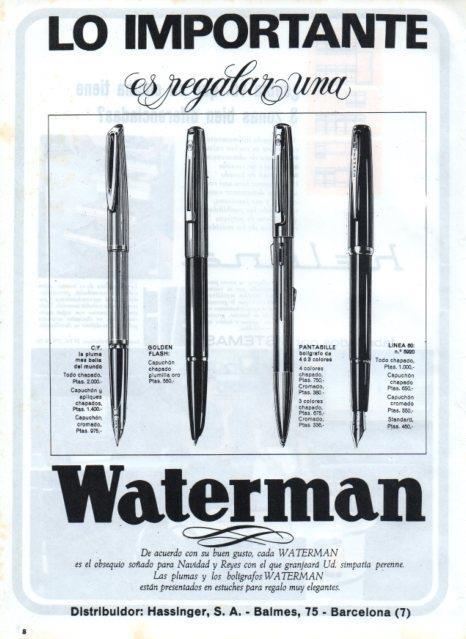 LAMINA V17426: Publicidad Waterman