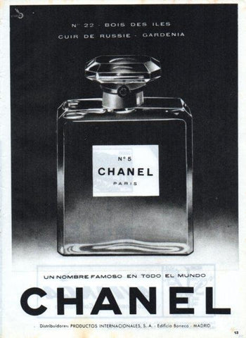 LAMINA V17429: Publicidad numero 5 de Chanel