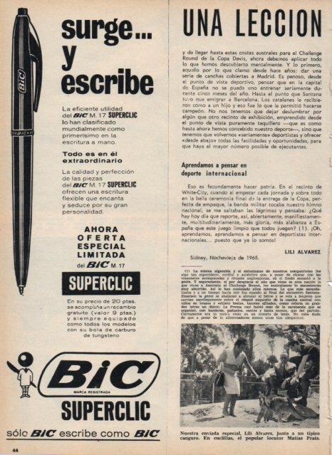 LAMINA V17495: Publicidad superclic de Bic