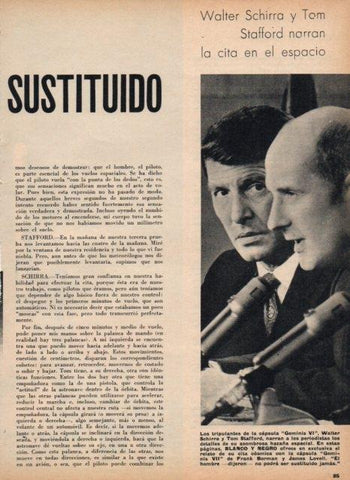 LAMINA V17454: Walter Schirra y Tom Stafford