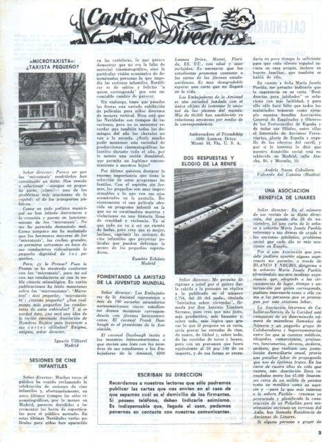 LAMINA V17477: Cartas al Director Blanco y Negro numero 2801