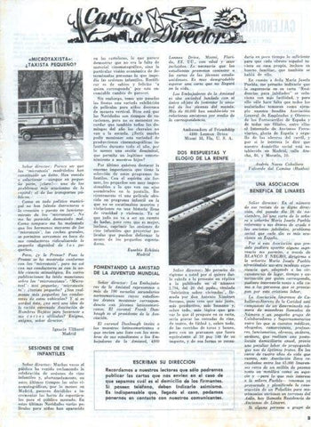 LAMINA V17477: Cartas al Director Blanco y Negro numero 2801