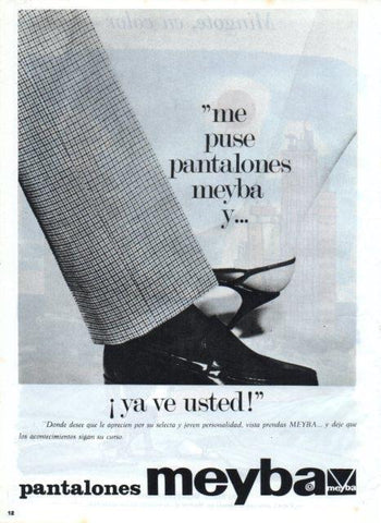 LAMINA V17481: Publicidad pantalones Meyba