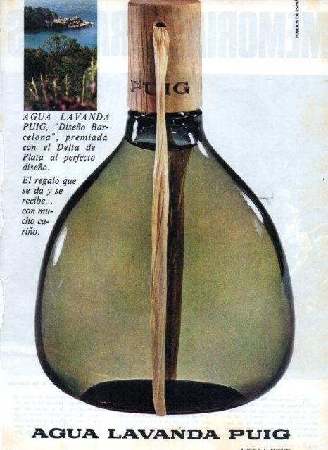 LAMINA V17469: Publicidad agua lavanda Puig