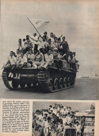 LAMINA V17000: Ejercito indonesio aclamado en Yakarta