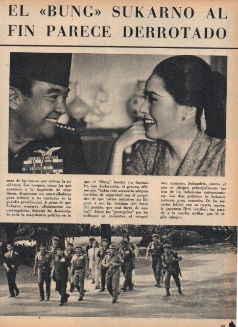 LAMINA V16999: El general Sukarno y su mujer