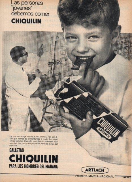 LAMINA V16984: Publicidad galletas Chiquilin para los hombres del mañana