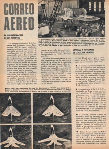 LAMINA V16989: Despegue del bombardero F111