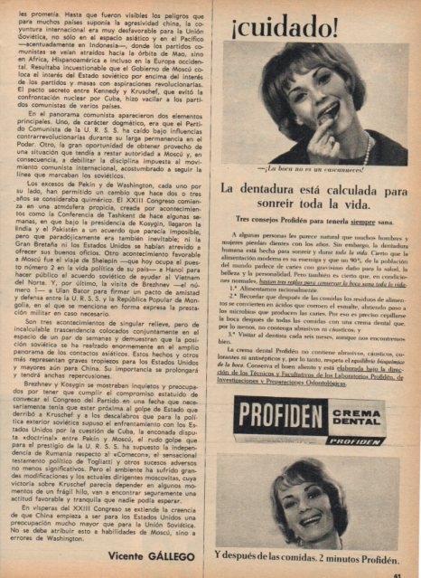 LAMINA V16998: Publicidad Profiden crema dental