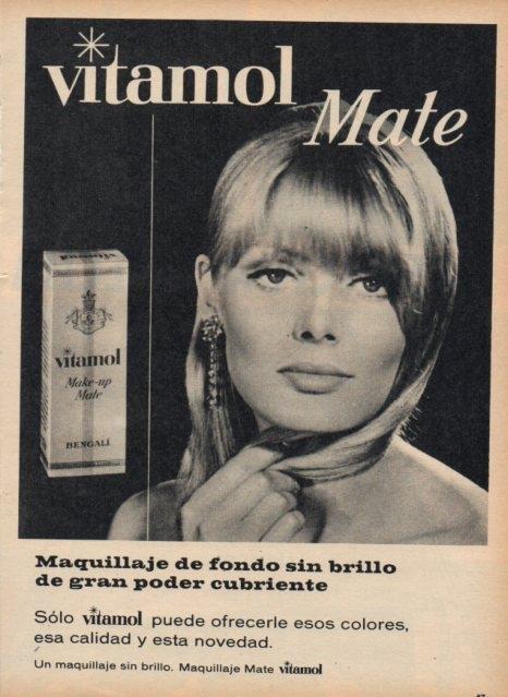LAMINA V17048: Publicidad Vitamol maquillaje de fondo