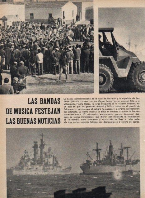 LAMINA V17050: Bandas norteamericana y española en la base de Torrejon 