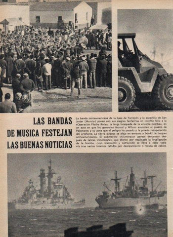 LAMINA V17050: Bandas norteamericana y española en la base de Torrejon 