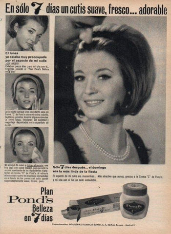 LAMINA V17052: Publicidad crema Pond's