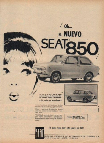 LAMINA V17058: Publicidad Seat 850