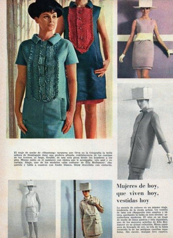 LAMINA V17061: Lucia Bose de Dominguin con traje de noche Shantung